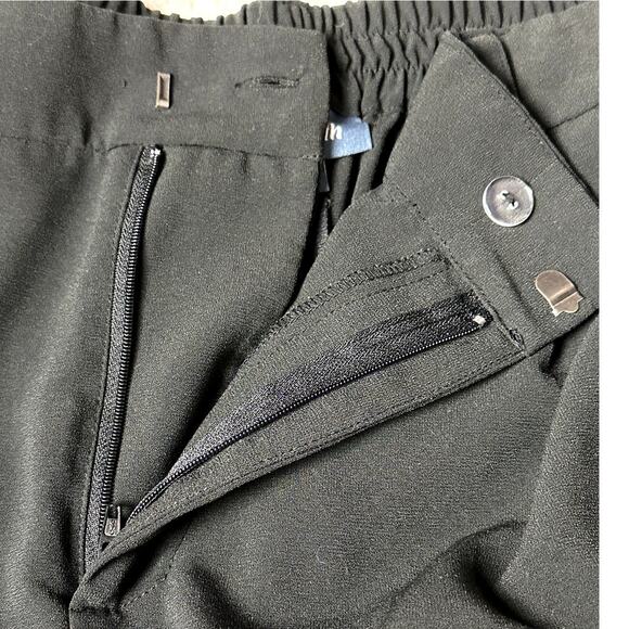 ModCloth Women Size XL Wide Leg Black Careerwear Officewear Dress Pants Pockets - Picture 10 of 11